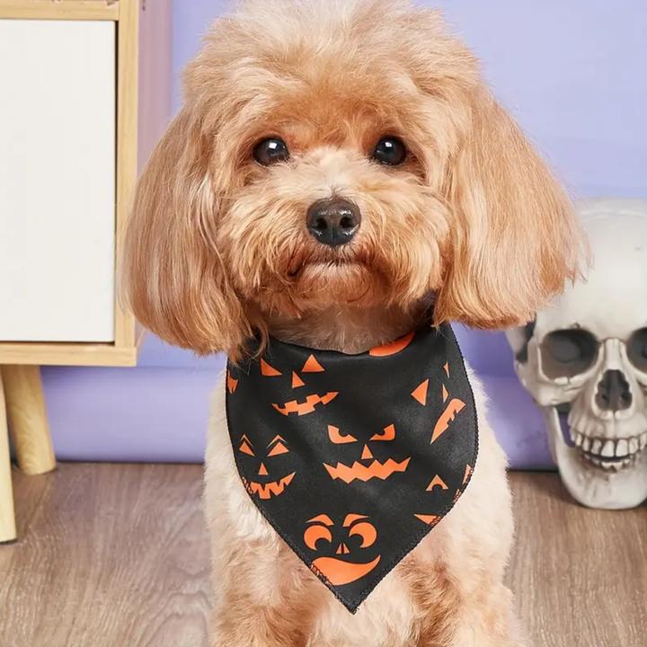 Image du produit Suba Bandanas d’Halloween pour Chiens (L, Bandana pour chien)