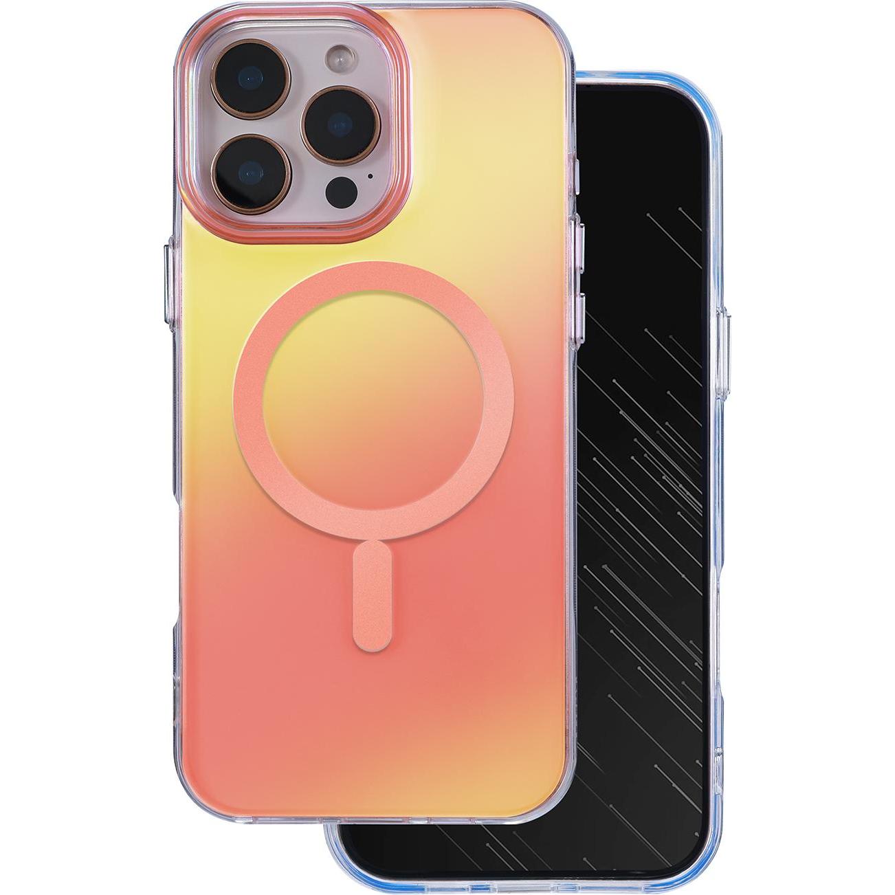 Tecto Shield Aurora case for iPhone 15 Pro Max 6,7" pink (Apple iPhone 15 Pro Max), Cover smartphone, Pink