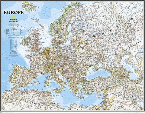 Actual product image National Geogr.Maps. Europe Classic,Pl.