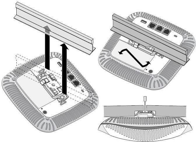 Produktbild HPE AP-220-MNT-C2 2x Ceiling Grid Rail Adapter for JW045A