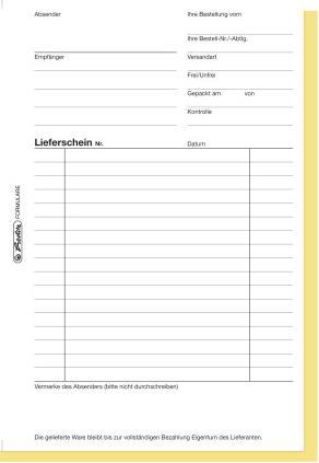 Image du produit Herlitz Formulaire d'expédition, de livraison Carnet de bons de livraison 204 (40x)