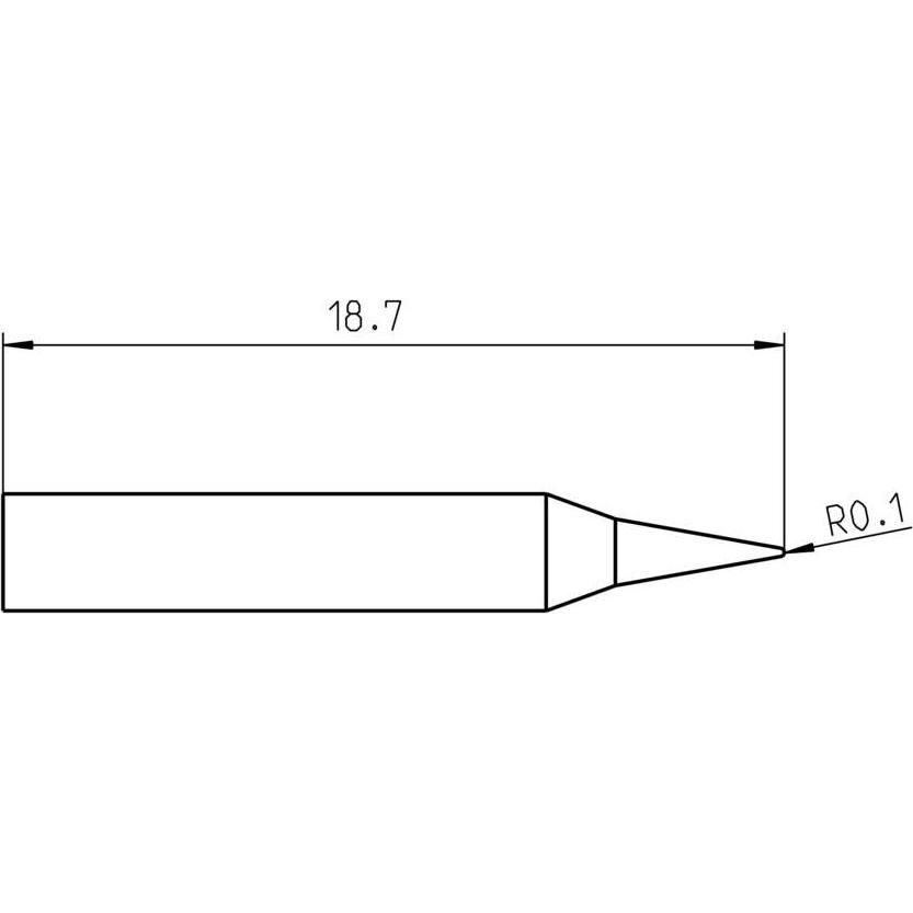 Thumbnail - Weller Erem Weller RTMS 002 C MS Lötspitze Konisch Spitzen-Grösse 0.20mm Inhalt 1St. (Lötkolben), Lötgerät Zubehör