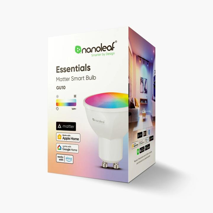 Produktbild Nanoleaf Essentials Smart GU10 Matter 3er Pack (GU10, 5 W, 400 lm, 3 x, G)