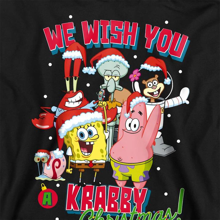 Produktbild Spongebob Squarepants Crabby Christmas Kapuzenpullover Zum Überziehen (128)