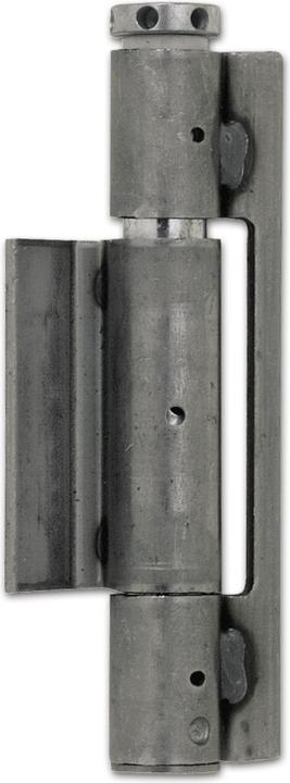 Schwarte Federband dreiteilig, 25,3 x 160 mm, Stahl blank