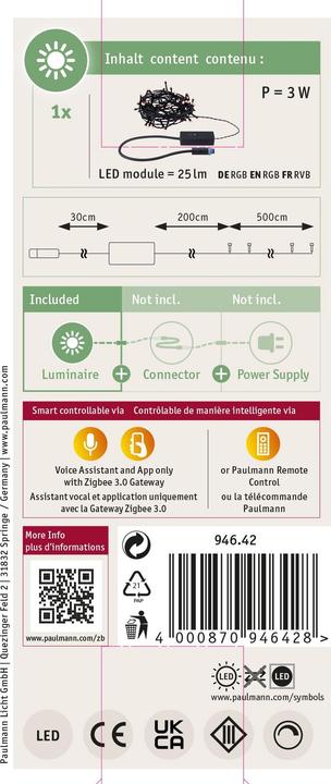 Produktbild Paulmann Outdoor Plug & Shine Lichterkette Yuna (7.40 m)