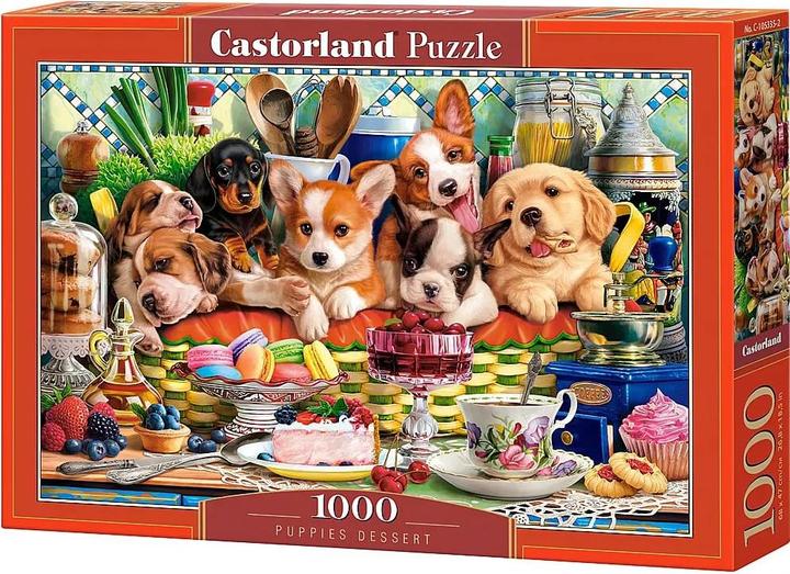 Castorland Puzzle 1000 pieces Puppies Dessert (1000 Teile)