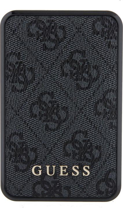 Actual product image Guess Powerbank 18W GUPB10DP4GEGK 10000mAh czarny/black 4G Leather Metal Logo (10000 mAh, 18 W)