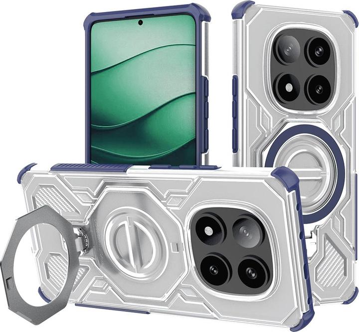 Actual product image Techsuit - Carbon Shield PRO - Xiaomi Redmi Note 14 Pro 5G / Poco X7 - Blue Transparent (Xiaomi Poco X7, Xiaomi Redmi Note 14 Pro 5G)