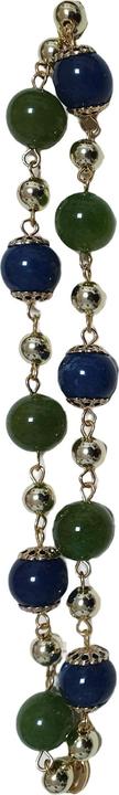 L'Officiel Bracciale due fili oro con agate multicolore