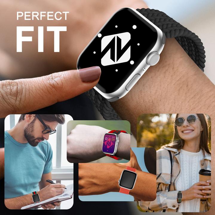 Produktbild Nalia Geflochtenes Smart-Watch Armband (Nylon)