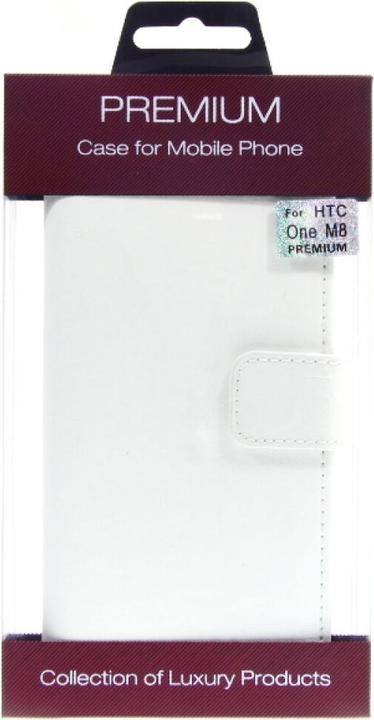 Actual product image OEM Slim Leather Book Case for HTC M8 - white 4250710552771 (HTC One M8s, HTC One (M8))