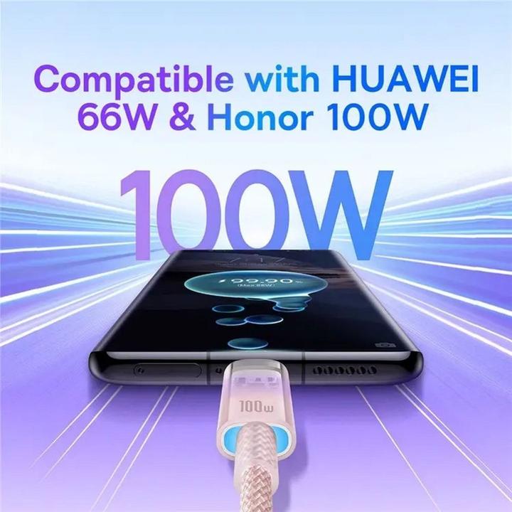 Actual product image Baseus USB A – USB C (1 m, USB 3.0, 100 W)