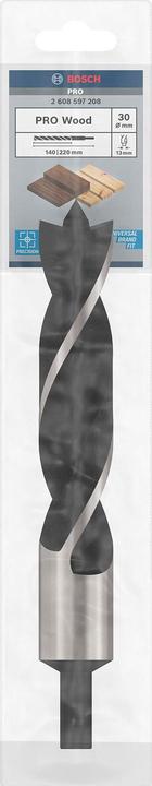 Produktbild Bosch Professional Zubehör PRO Wood Holzspiralbohrer, 30 x 160 x 220 mm (30 mm)