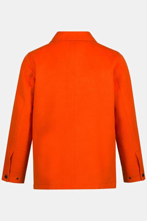 Actual product image JP1880 Long Sleeve Wool Look Overshirt (5XL)