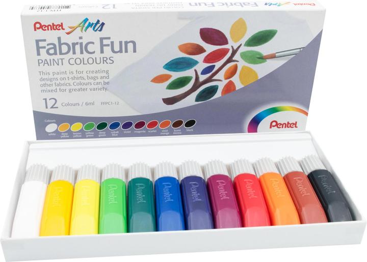 Pentel Fabric Fun (Multicolor, 72 ml)