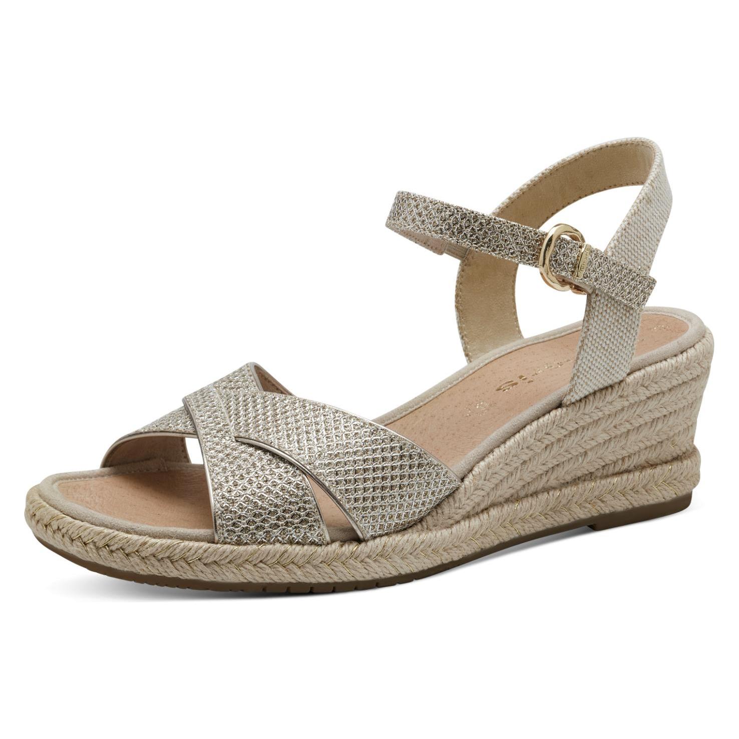 Tamaris, Damen, Sandalen, Sandalette, Gold, (42)