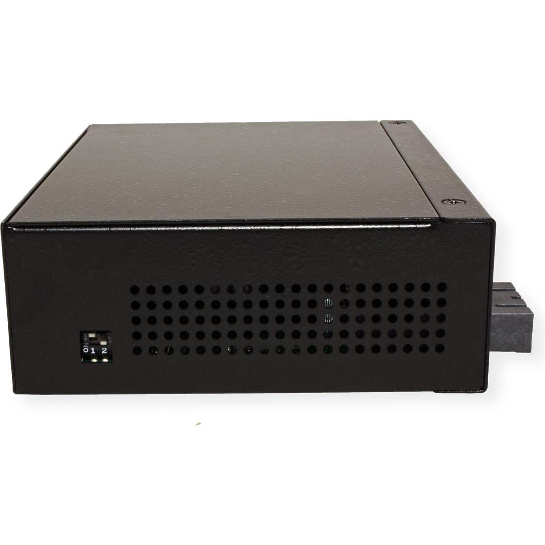 Thumbnail - Roline Industrie Switch 7x RJ-45, 1x SC, unmanaged (8 Ports), Netzwerk Switch, Schwarz