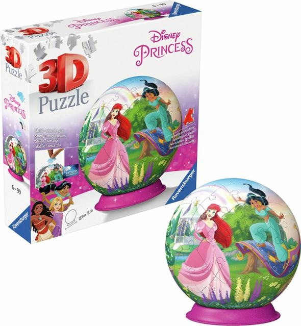 Immagine prodotto Ravensburger Puzzle 3D 11579 - Palla Puzzle Principessa Disney - Puzzle in tre dimensioni secondo Movit (72 pezzi)