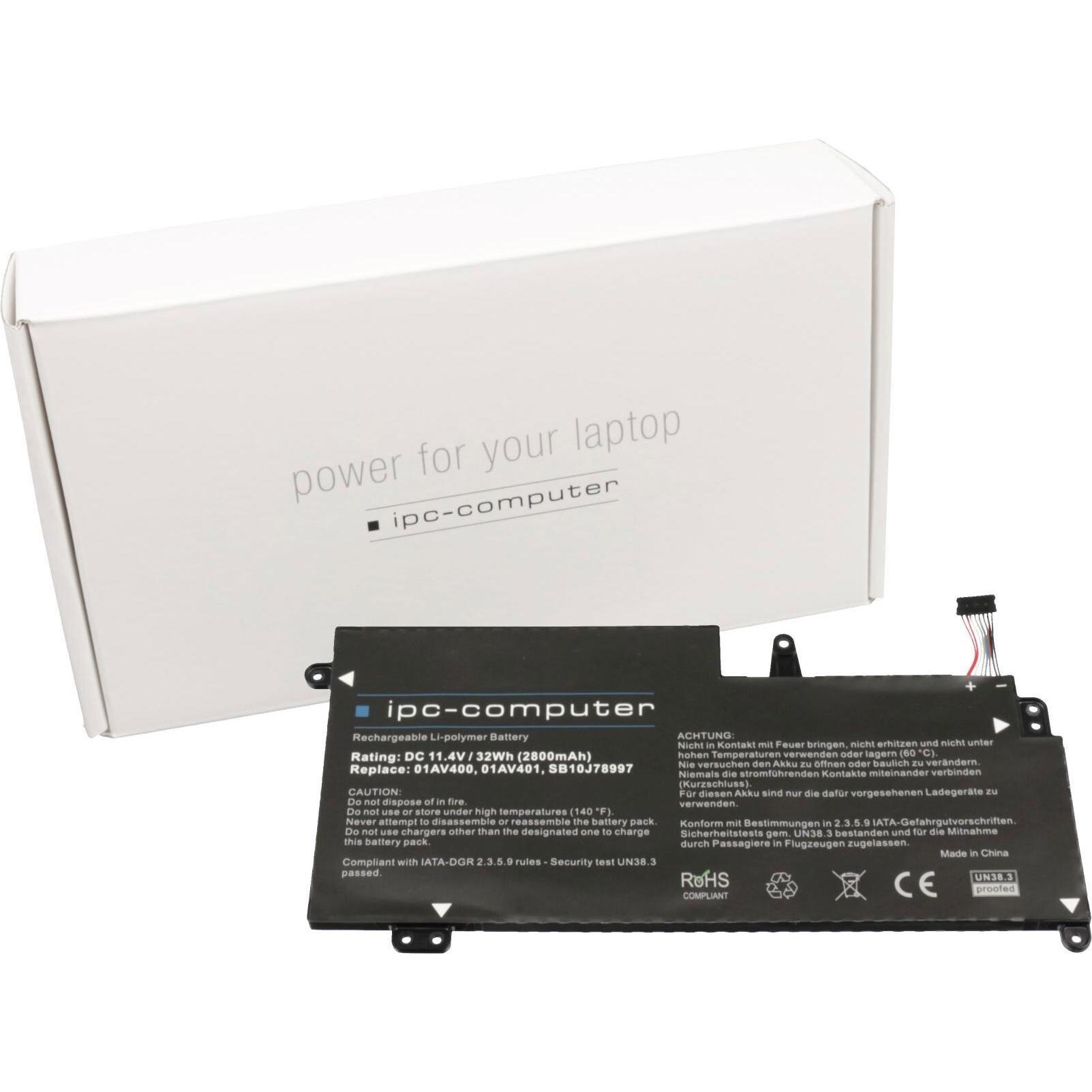 Thumbnail - IPC 01AV401 (3 Zellen, 2800 mAh), Notebook Akku