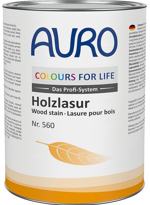 AURO Holzlasur Colour for Life farblos (Farblos, Transparent, 0.75 l)