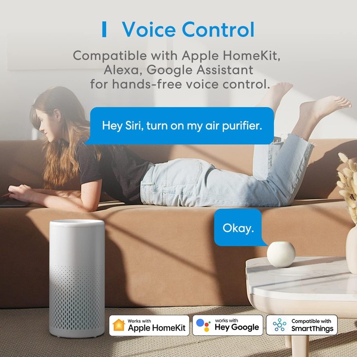 Produktbild Meross MERO MAP100 Smart HEPA 13 Air Purifier (19 m²)