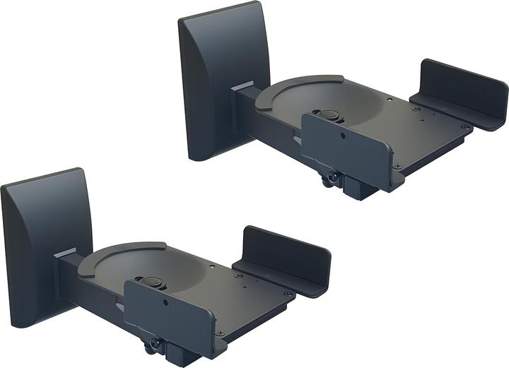 Relaxdays 2x speaker wall mount (Set, Wall installation, Tiltable)