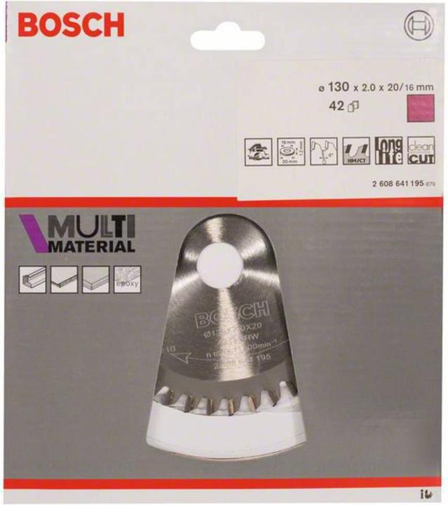 Produktbild Bosch Professional Zubehör PRO Multi Material Kreissägeblatt, 130 x 2 x 20 mm