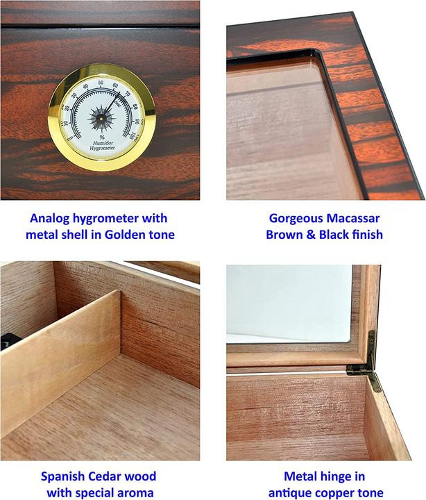 Produktbild Eitida Humidor, Makassarbraun (25)