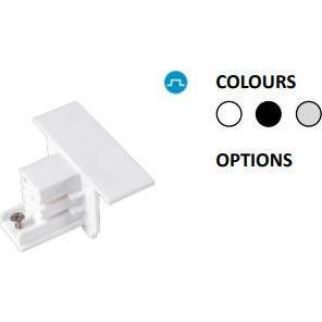 Powergear, Accessori per illuminazione, 3PH ENDKAPPE FÜR DIE EINBAUSCHIENE, Schwarz