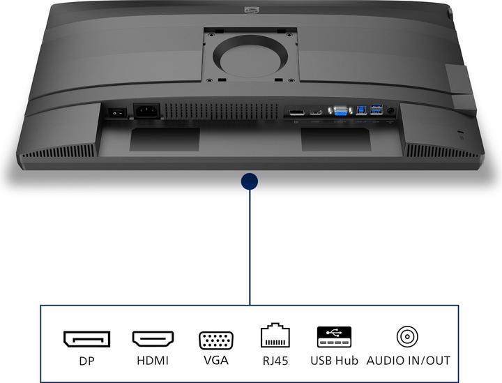 Actual product image Philips 24B2N4200/00 60,45cm 23,8Zoll 1920x1080 VGA HDMI DP USB (1920 x 1080 pixels, 23.80")