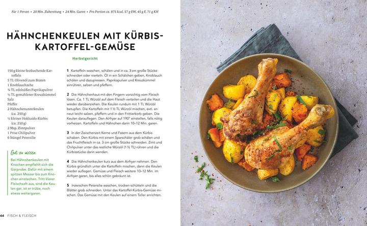 Actual product image Airfryer for One (German, Tanja Dusy, 2025)