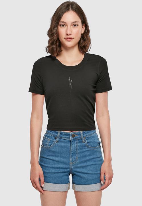 Produktbild Merchcode Ladies Faith Cropped Tee - 176397 (M)