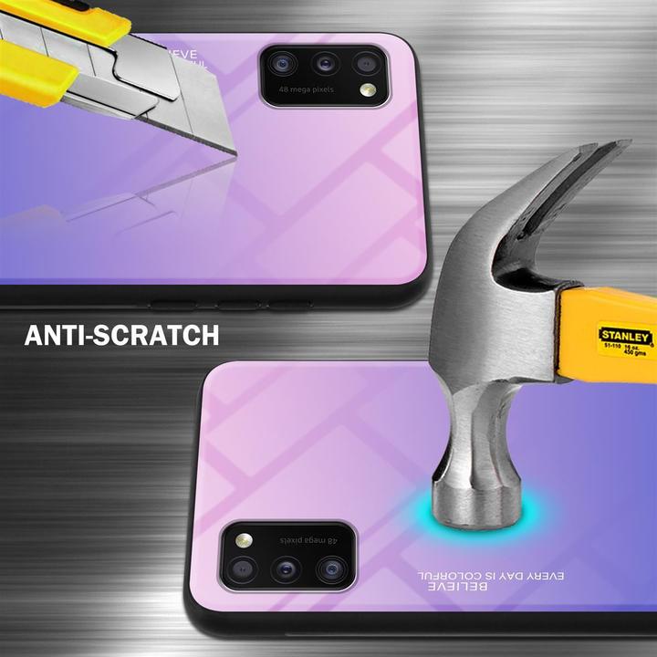 Actual product image Cadorabo TPU 2 colors glass cover (Samsung Galaxy A41)