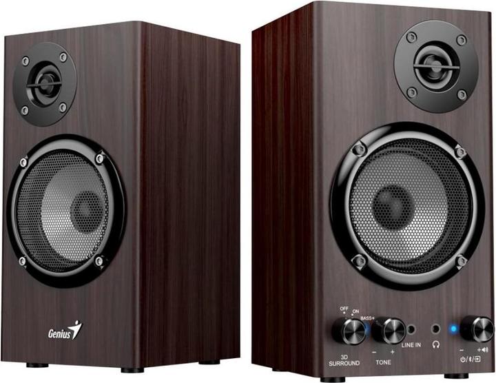 Productafbeelding Genius SP-HF520BT Bluetooth-Lautsprecher dunkler Holz