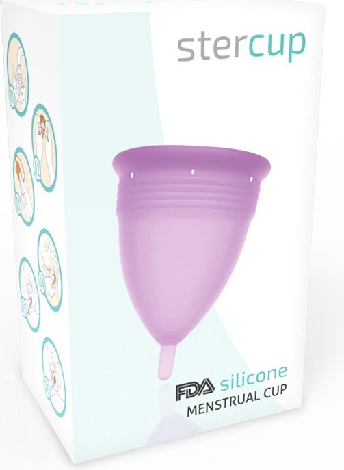 Actual product image Stercup Menstrual Cup Size L Purple Colour Fda Silicone (L)