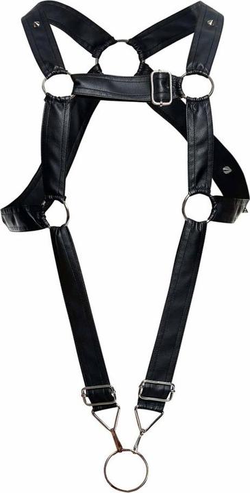 Actual product image MOB Eroticwear Cross Cockring Harness