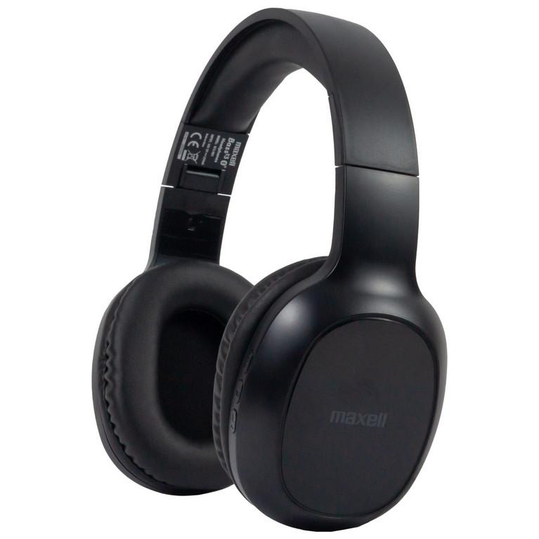 Maxell Cuffie Bluetooth HD1 Bass USB-C (20 H, Senza Fili), Cuffie, Nero