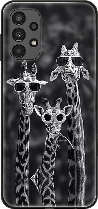 3 giraffes