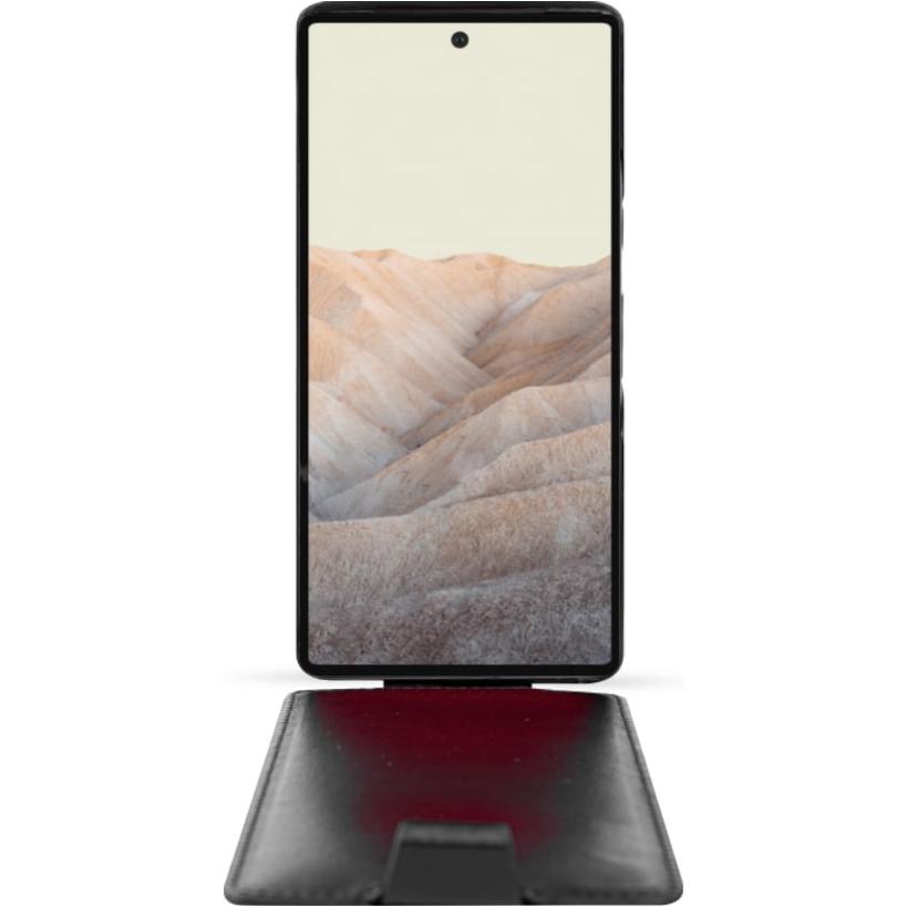 Thumbnail - Noreve Lederschutzhülle vertikal (Google Pixel 7 Pro), Smartphone Hülle, Schwarz