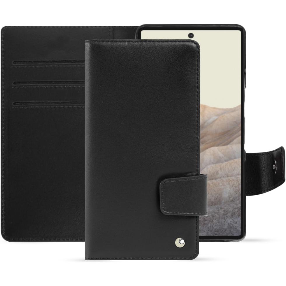Noreve Lederschutzhülle Wallet (Google Pixel 7 Pro), Smartphone Hülle, Schwarz