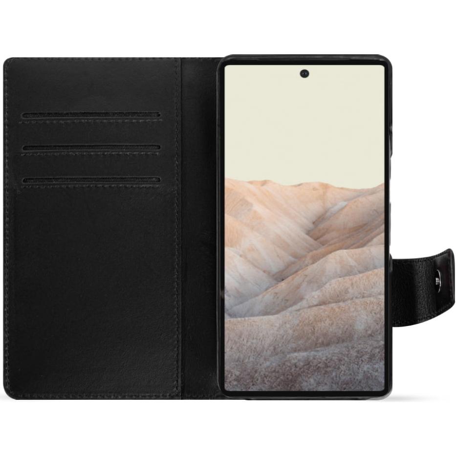 Thumbnail - Noreve Lederschutzhülle Wallet (Google Pixel 7 Pro), Smartphone Hülle, Schwarz