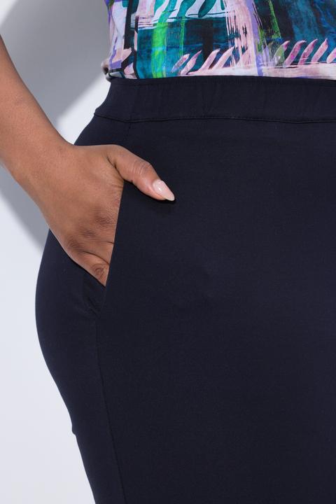 Actual product image Ulla Popken Punto di Roma Elastic Waist Pants (56)