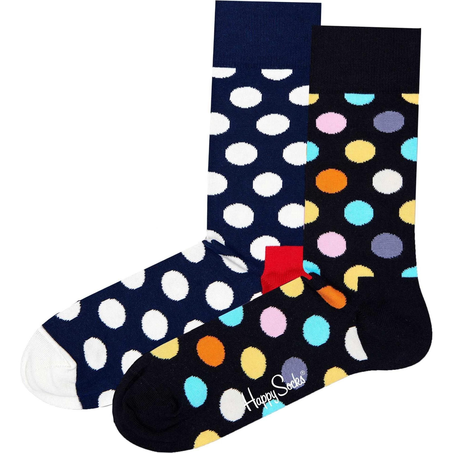 Thumbnail - Happy Socks, Unisex, Socken, Classic Big Dot, Mehrfarbig, (2er Pack, 41 - 46)