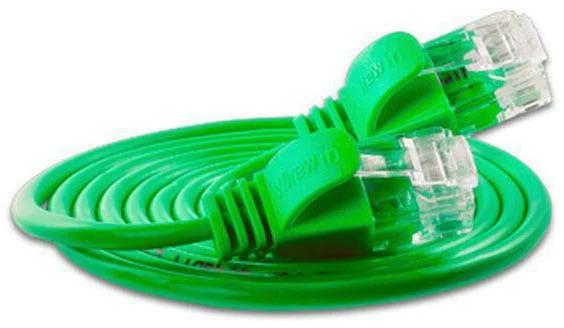 Actual product image Wirewin Slim patch cable: UTP, 10m, green (U/UTP, CAT6, 10 m)