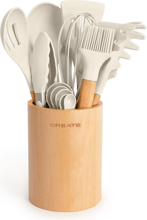 Produktbild Create Küchenutensilien-Set - Silikon und Holz