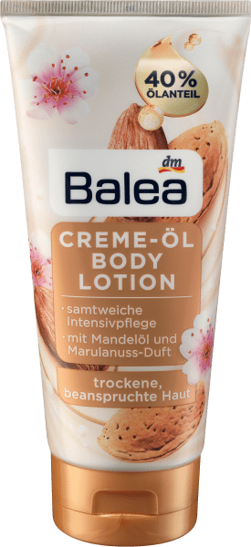 Immagine prodotto dm Balea Crema di olio Lozione per il corpo Olio di mandorle (Crema corpo, Olio corpo, 200 ml)
