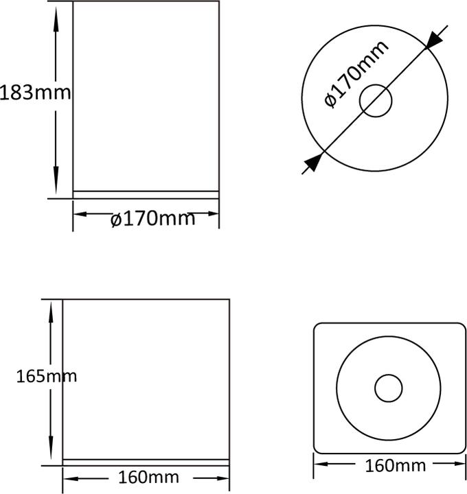 Actual product image Abalight LED downlight (3300 lm)