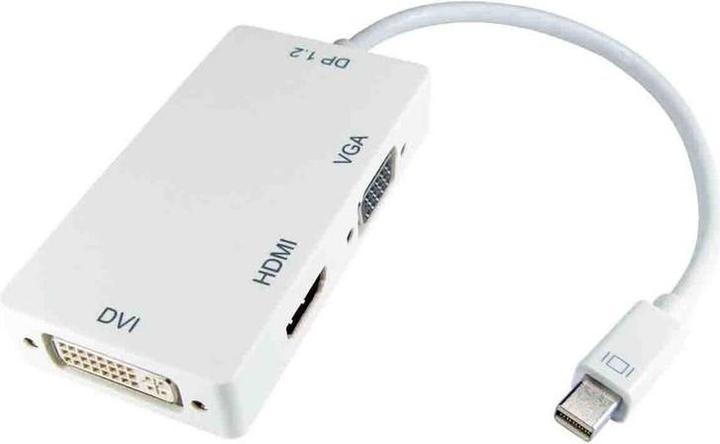 Image du produit RS PRO Adaptateur HDMI femelle HDMI, DVI, VGA - mâle DP (DisplayPort) Mini, 500mm (Mini DP, 19.90 cm)