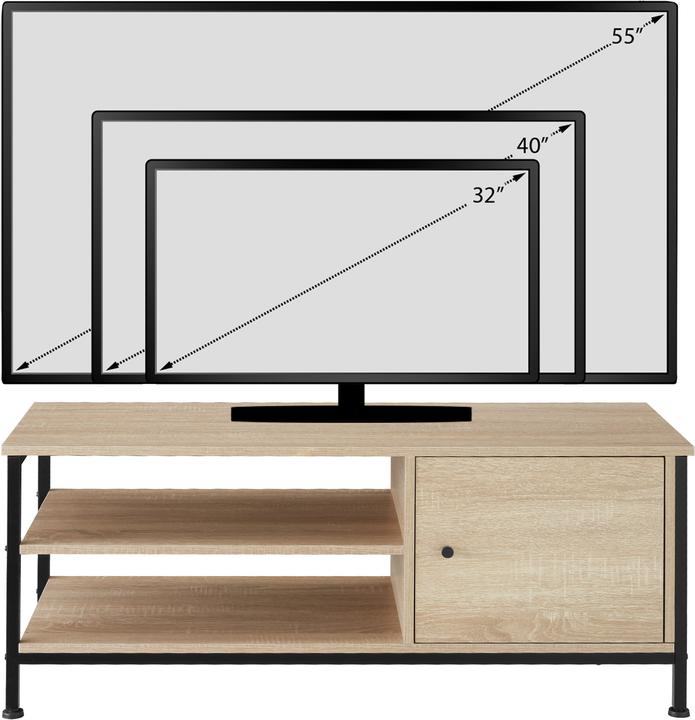 Image du produit tectake Meuble bas Durban 110x40x45,5cm